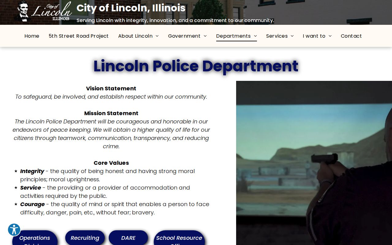 Official Lincoln Police Department webpage and public resources