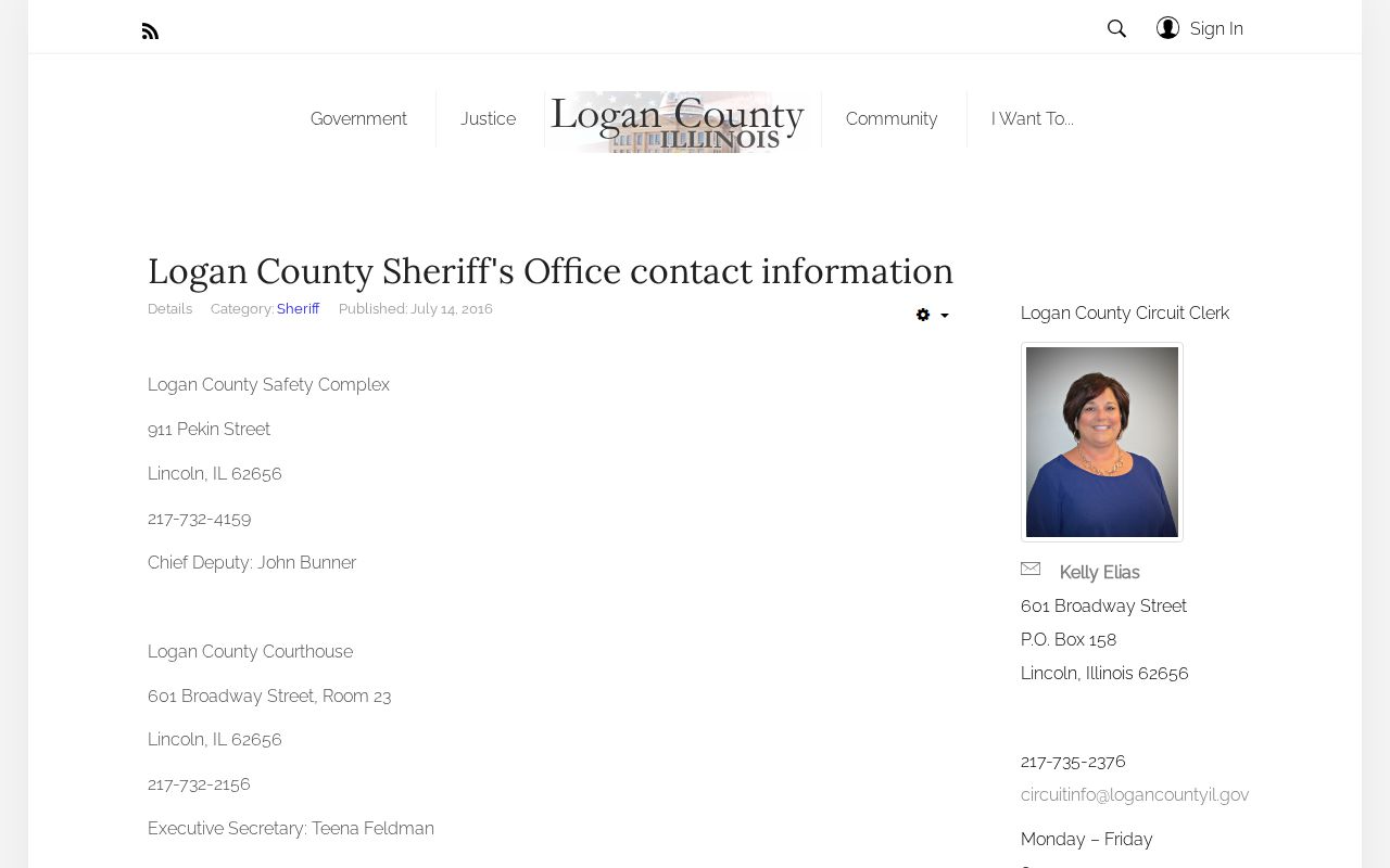 Logan County criminal records justice contacts